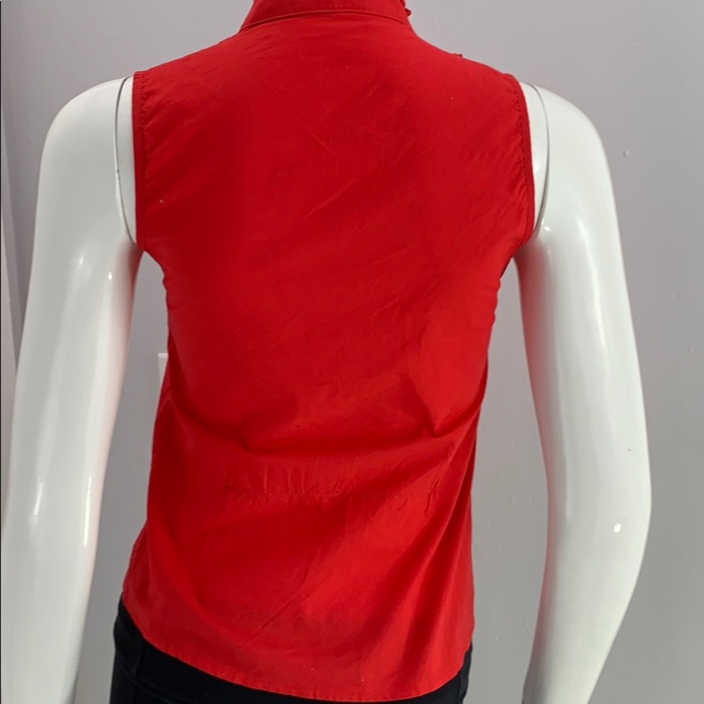 Young Fashion Red Ruffle Top - Picture 2 of 2